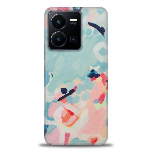 Tecno Spark Go 2023 Kılıf HD Baskılı Kılıf - Mavi + Tam Ekran Koruyucu