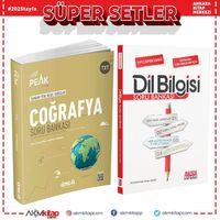 Ünlü Yayıncılık TYT Coğrafya Best Peak ve AKM Dil Bilgisi Soru Bankası Seti 2 Kitap