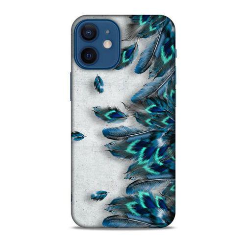 Apple iPhone 12 Mini Kılıf Desenli Özel Seri Tüyler (41) Tank Kılıf