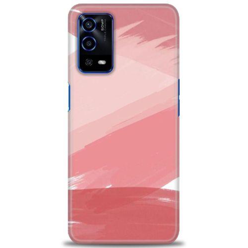 Oppo A55 Kılıf HD Baskılı Kılıf - Pembe Palet + Tam Ekran Koruyucu