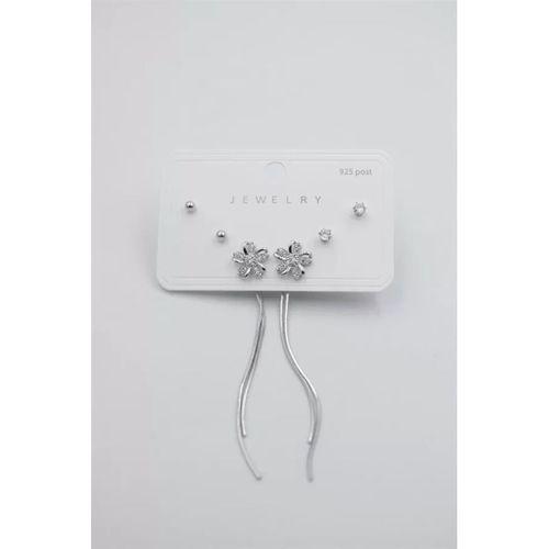 Çoklu Set Küpe - Gümüş