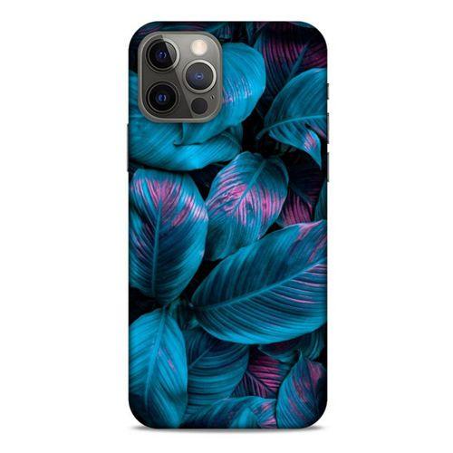 Apple iPhone 12 Pro Uyumlu Kılıf Mavi Delisi (48) Bumper Kılıf Yaprak