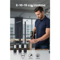 6-10-15 cm 3'lü Manyetik Uzatma Bits Adaptör Seti | Ulaşılmaz Alanlar ve Hassas Vidalama İçin
