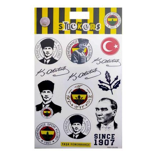 Fenerbahçe Atatürk Sticker Sheet Karışık Orijinal Lisanslı
