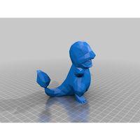 Charmandar Düşük Poligon 3D Baskı (Bu ürün Sadece Plastik parçadır - Almadan Önce Soru Sorabilirsiniz)