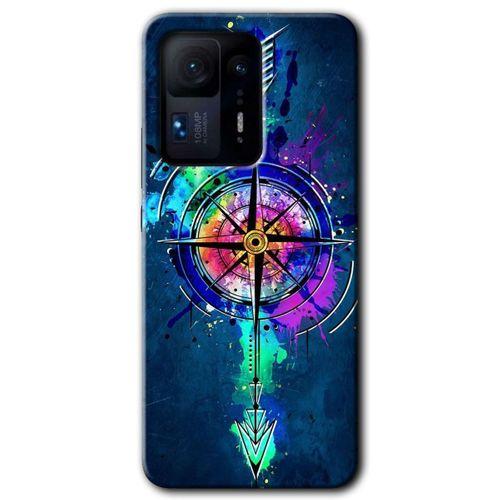 Xiaomi Mi Mix 4 HD Baskılı Kılıf + 9D Tam Ekran Koruyucu - Gizemli Pusula