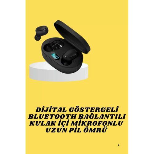 Bluetooth Kulaklık Dijital Göstergeli Yüksek Ses Kaliteli Uzun Pil Ömrü