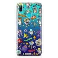 Huawei P Smart 2019 Kılıf Android Arka Kapak Koruma Desenli Full Koruyucu