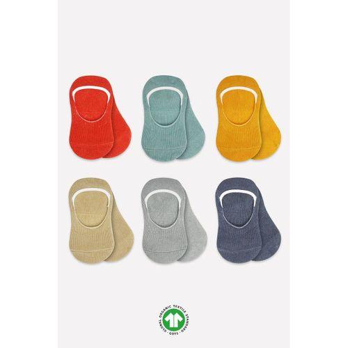 Bistyle Bistyle 6'Lı Mix Babet Çorap 30101 Kiremit