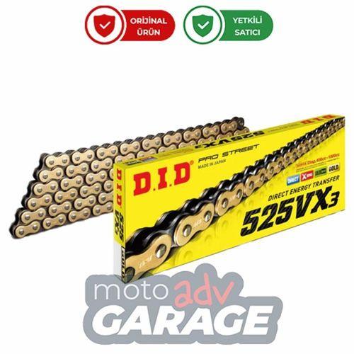 D.I.D 525VX3 X Ring Gold Zincir 525/130L