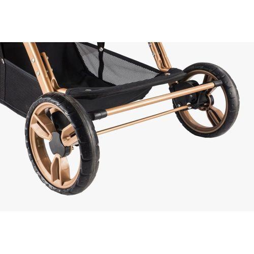 Baby Care 65 Capron Çift Yönlü Bebek Arabası Gold Siyah