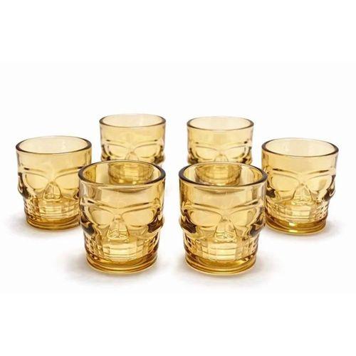 6'lı Kurukafa Cam Shot Bardağı Alk2160