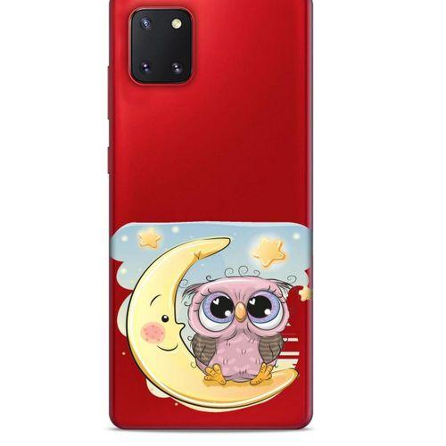 Zoologix (69) Samsung Galaxy Note 10 Lite Şeffaf Kılıf Silikon Desenli