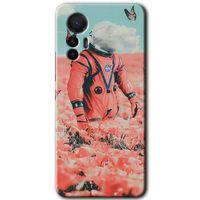 Potkal Hediye Fabrikası Xiaomi Mi 12 Lite HD Baskılı Kılıf + 9D Tam Ekran Koruyucu - Uzay Bahçesi