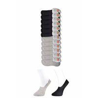 Siyah ve Gri Erkek Babet Çorap 12 çift