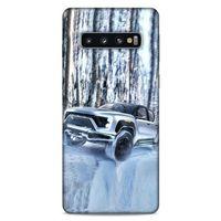Lopard Samsung Galaxy S10 Uyumlu Kılıf PickUpX (46) Core Armor Kılıf Gümüş