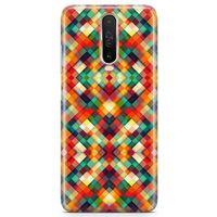 Xiaomi Redmi K30 5G Kılıf Sarı Kırmızı Yeşil Boyut Arka Kapak Koruma Desenli Full Koruyucu