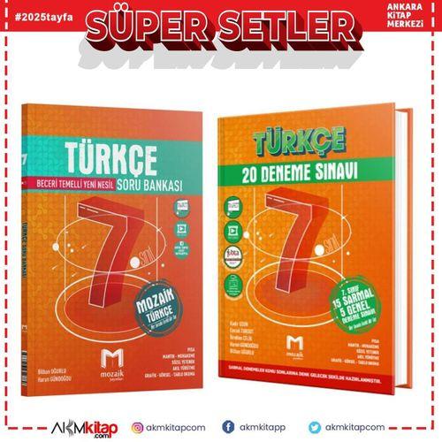 Mozaik 7.Sınıf Türkçe Soru Bankası ve Deneme Seti 2 Kitap