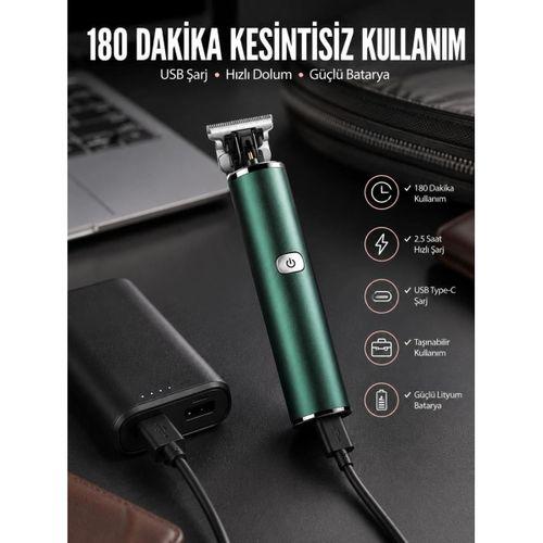 Tıraş Makinesi Saç Sakal Ense Çizim Ayarlanabilir Başlık Yeni Nesil