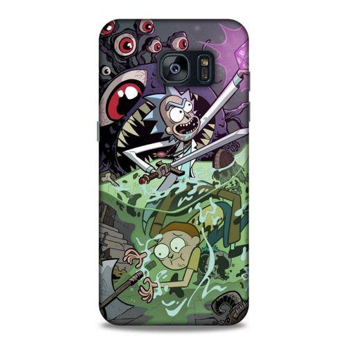 Samsung Galaxy S7 Edge Uyumlu Kılıf Rick And Morty (25) Antişok Kapak Tricia Lange