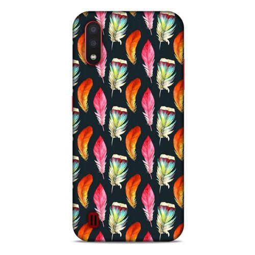 Samsung Galaxy A01 Kılıf Desenli Özel Seri Tüyler (49) Ultra Silikon Kılıf