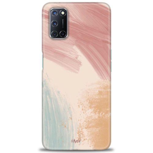 Oppo A92 Kılıf HD Baskılı Kılıf - Soft Renkler + Tam Ekran Koruyucu