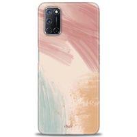 Oppo A92 Kılıf HD Baskılı Kılıf - Soft Renkler + Tam Ekran Koruyucu