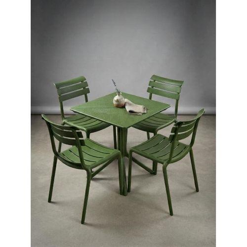 Mandella Cros Sandalye 70x70 Bee Masa Yeşil
