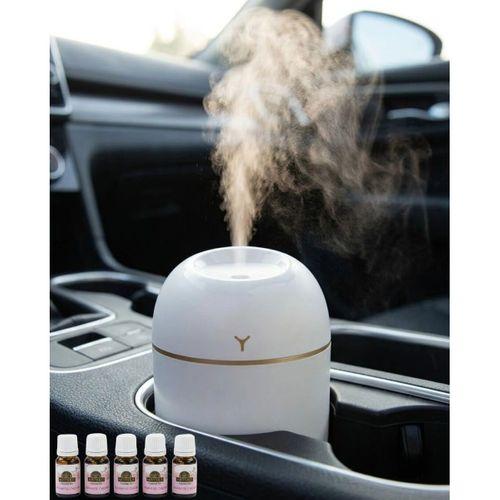 Sessiz Mini Nemlendirici 5 Esans Hediyeli Usb Bağlantılı Led Işıklı Buhar Makinesi