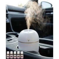 Sessiz Mini Nemlendirici 5 Esans Hediyeli Usb Bağlantılı Led Işıklı Buhar Makinesi