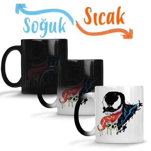 Venom Logo Sihirli Kupa Bardak Porselen