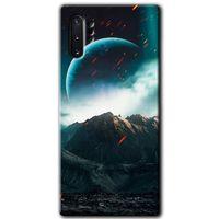 Galaxy Note 10 Plus Kılıf HD Desen Baskılı Arka Kapak - Uzay Gökyüzü