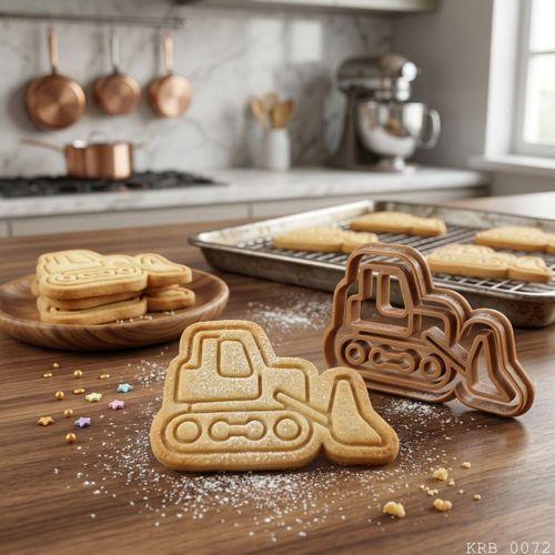 İş Makinesi Figürlü Hamur Şekillendirici Kurabiye Kalıbı Oyun Hamuru Kalıbı 8 cm