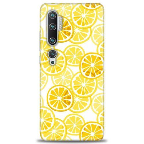 Xiaomi Mi Note 10 Pro Kılıf HD Baskılı Kılıf - Sarı + Tam Ekran Koruyucu