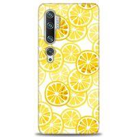 Xiaomi Mi Note 10 Pro Kılıf HD Baskılı Kılıf - Sarı + Tam Ekran Koruyucu