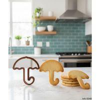 Şemsiye Figürlü Kurabiye Kalıbı ve Hamur Kesici – Şeker Hamuru ve Oyun Hamuru İçin Tek Parça Kalıp