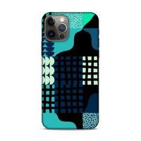 Apple iPhone 12 Pro Uyumlu Kılıf Insomnia (17) Tasarım Kılıf Yeşil Lacivert