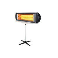 Luxell Ecoray 2300 W Ayaklı Infrared Isıtıcı Siyah Ufo Ayaklı Elektrikli Isıtıcı