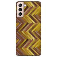 Lopard Samsung Galaxy S21 Plus Uyumlu Kılıf Wood'X (31) TPU Kılıf Baskılı