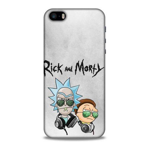 Apple Iphone 5 Uyumlu Kılıf Rick And Morty (4) Koruma Kılıfı Eye Patch Morty