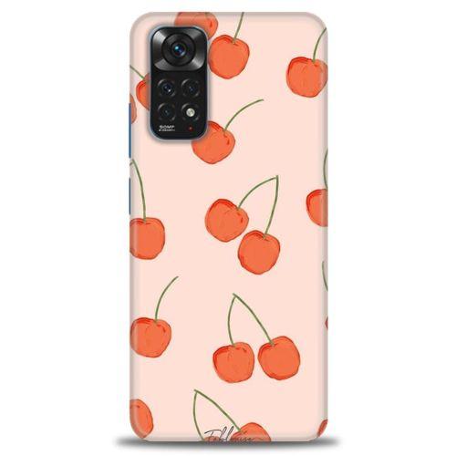 Xiaomi Redmi Note 12 4G Kılıf HD Baskılı Kılıf - Büyük Kirazlar + Tam Ekran Koruyucu