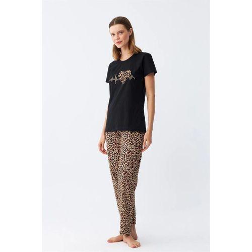 Kadın Penye Kısa Kol Pijama Takım 4128