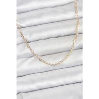 CM 14K Gold Renk Kalp Zincirli Kadın Kolye