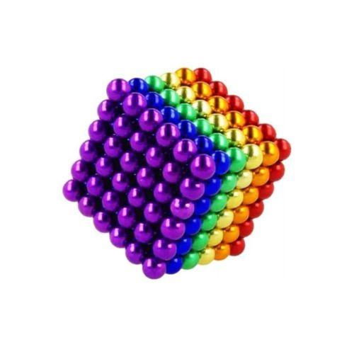 Boncuk Mıknatıs 216 Adet 5mm Mıknatıslı Lego Magnet Neo Cube Gümüş Neo Karışık