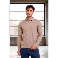 Ridley Regular Fit Doubleface Interlok Polo Yaka Erkek Sweatshirt - Bej