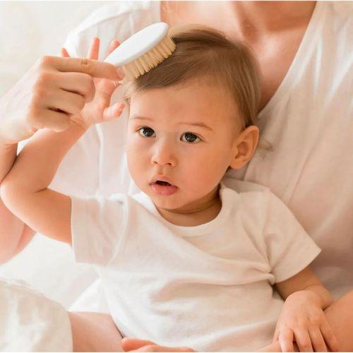 Babyjem BabyJem Doğal Kıl Fırça Tarak Seti 519 Gri