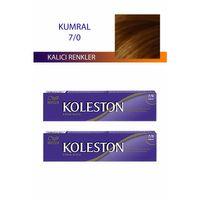 2 Adet Single Tüp Boya Saç Boyası Kumral 7/0
