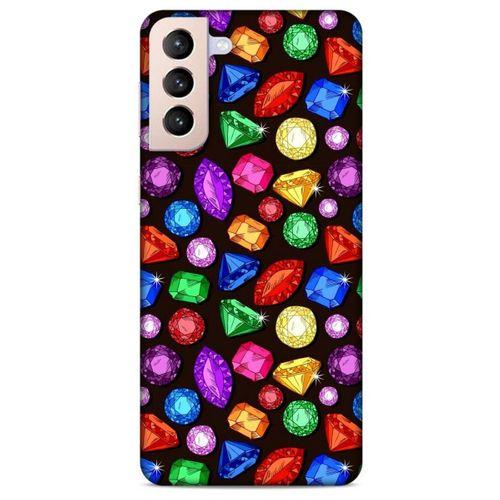Lopard Samsung Galaxy S21 Plus Uyumlu Kılıf Taşlı (5) Koruma Kabı