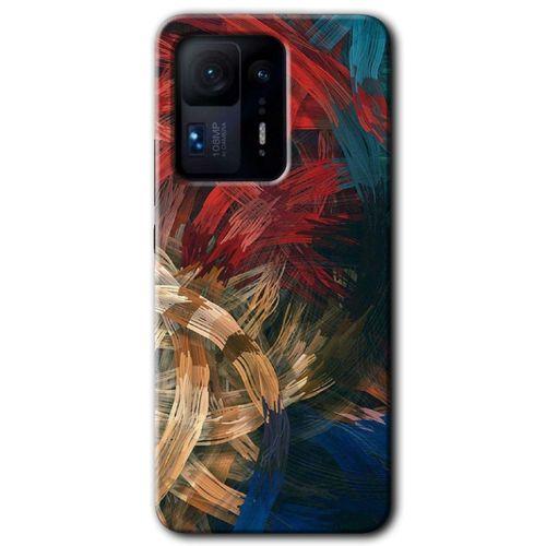 Xiaomi Mi Mix 4 HD Baskılı Kılıf + 9D Tam Ekran Koruyucu - Karma Boyalar