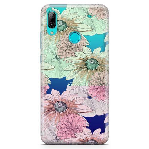 Huawei Y7 2019 Kılıf Alman Papatyası Arka Kapak Koruma Desenli Full Koruyucu